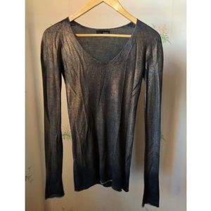 Avant Toi Luxe Bronze Metallic Sweater